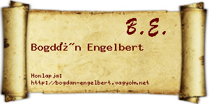 Bogdán Engelbert névjegykártya